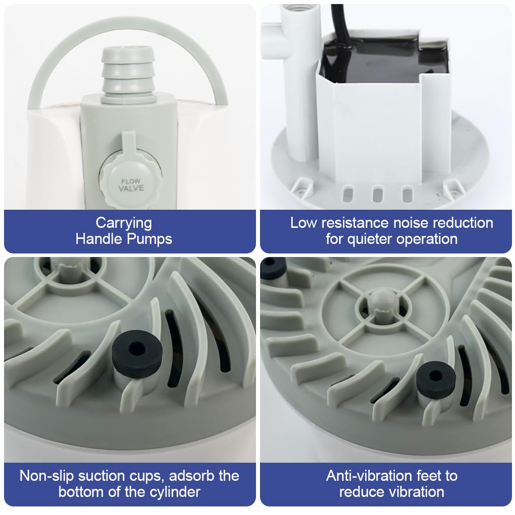 Qpets Submersible Water Pump for Water Changing Aquarium Water Pump 25W Silent Water Pump 1500L/H Large Power Water Pump with Adjustable Flow Valve Submersible Water Pump for Fish Tank, Fountain Qpets Submersible Water Pump for Water Changing Aquarium Water Pump 25W Silent Water Pump 1500L/H Large Power Water Pump with Adjustable Flow Valve Submersible Water Pump for Fish Tank, Fountain